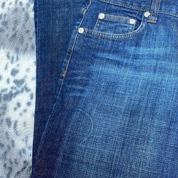 Calvin Klein dark wash bootcut mid rise stretch jeans size 6 - Picture 12 of 13